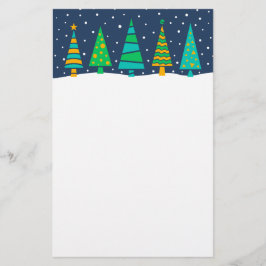Snowyのモミの木の文房具 便箋