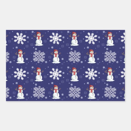 Snowyの人 長方形シール (正面)