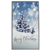 Snowyの冬の不思議の国のカスタムのクリスマス スモールペーパーバッグ (裏面)