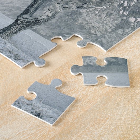 Snowyの冬の景色 ジグソーパズル (側面)