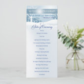 Snowyの冬の結婚式プログラムの淡青色 プログラム (スタンド正面)