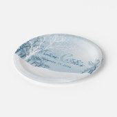 Snowyの冬の結婚式 ペーパープレート (アングル)