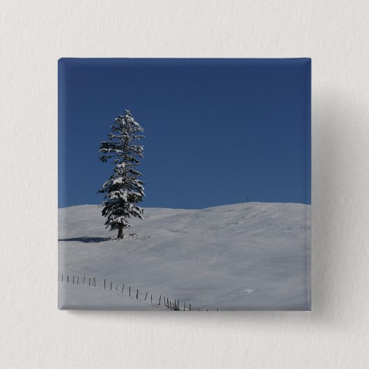 Snowyの冷たい冬の景色4 缶バッジ (正面)