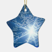 Snowyの夕べの森に立寄ること セラミックオーナメント (左)