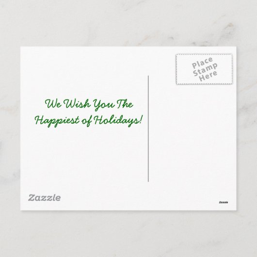 Snowyの巣箱の休日の挨拶 シーズンポストカード (裏面)