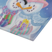 Snowyの恋人のガラスまな板 カッティングボード (角)