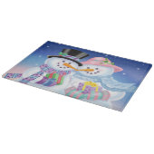 Snowyの恋人のガラスまな板 カッティングボード (角)