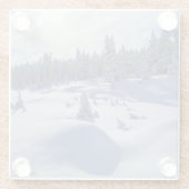 Snowyの景色 ガラスコースター (裏面)