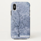 Snowyの木の冬によって凍っていられている場面 Case-Mate iPhoneケース (裏面)