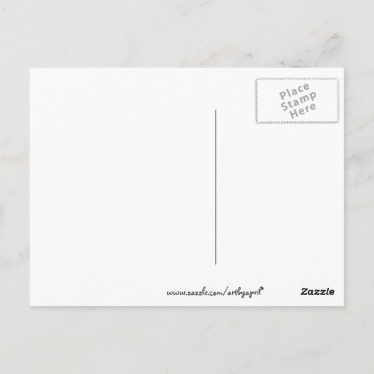 Snowyの森の郵便はがき ポストカード (裏面)