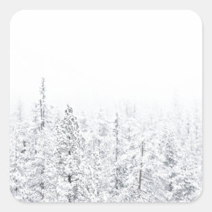 Snowyの森林 スクエアシール