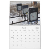 Snowyの油の賃貸借契約井戸 カレンダー (3月 2026)