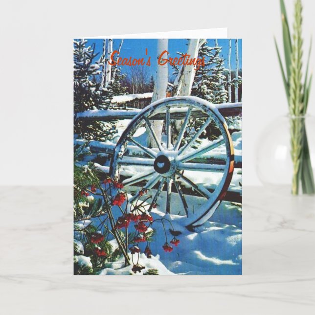 Snowyの車輪、季節の挨拶 シーズンカード (正面)