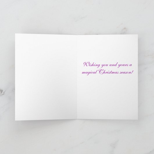 Snowyはファンタジーの人魚のシャチのクリスマスを秘蔵します シーズンカード (内部)