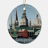 Snowyアナポリスの休日 セラミックオーナメント (左)