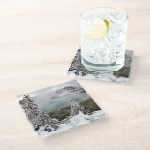 Snowyイエローストーン ガラスコースター (アングル)