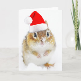 Snowyサンタのシマリス シーズンカード
