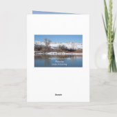 Snowyパーソナライズされた《植物》アスペン誕生日カードテンプレート カード (裏面)