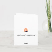 Snowyランプのポストのクリスマスカード シーズンカード (裏面)