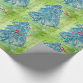 Snowy夜-光沢のある包装紙 ラッピングペーパー (角)