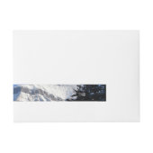 Snowy山 ラップアラウンド宛名ラベル (正面)