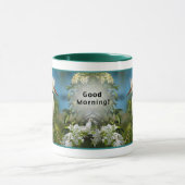 Snowy白鷺のおはよう マグカップ (中央)