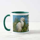 Snowy白鷺のおはよう マグカップ (左)