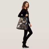 Snowy白鷺の鳥の野性生物動物のトートバック クロスボディバッグ (モデル)