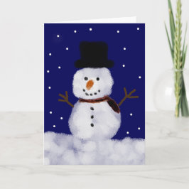 Snowy雪だるまのホリデーカード シーズンカード