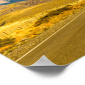 Snowy Andes Mountains, El Chalten，アルゼンチン ポスター (角)