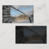 Snowy Barbwireの塀 名刺 (正面/裏面)