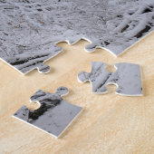 Snowy Birch Tree Canopy ジグソーパズル (側面)