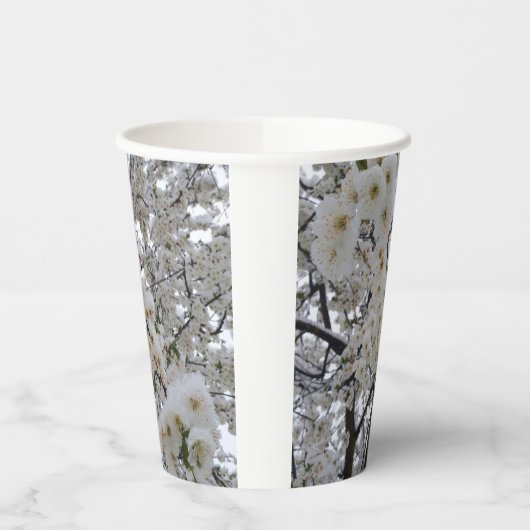 Snowy Blossom Paper Cup 紙コップ (左)