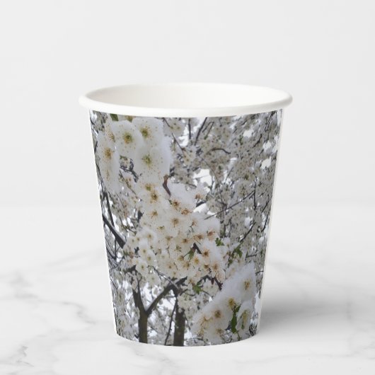 Snowy Blossom Paper Cup 紙コップ (正面)