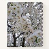 Snowy Blossom Spiral Notebook ノートブック (裏面)