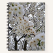 Snowy Blossom Spiral Notebook ノートブック (正面)
