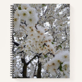 Snowy Blossom Spiral Notebook ノートブック