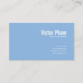 Snowy Blue Rose Floral and Mountain Light 名刺 (裏面)