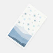 Snowy Blue Winter Guest Towel (コーナー)