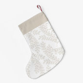 Snowy Branchesコレクション スモールクリスマスストッキング (裏面 (吊り時))