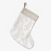 Snowy Branchesコレクション スモールクリスマスストッキング (正面 (吊り時))