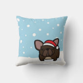 Snowy Brindle Frenchie クッション (裏面)