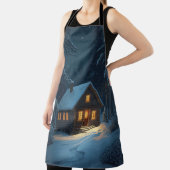 Snowy Cabin Night Apron  エプロン (インサイチュ)
