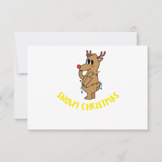 SNOWY CHRISTMAS 招待状 (正面)