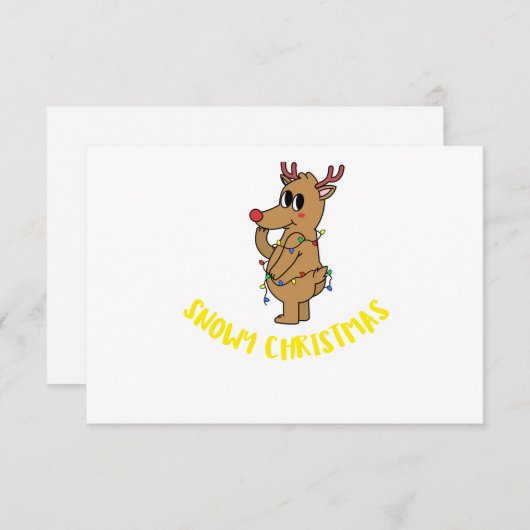 SNOWY CHRISTMAS 招待状 (正面/裏面)