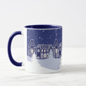 Snowy Christmas Night Mug マグカップ (左)