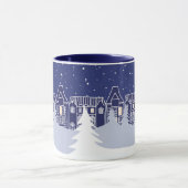 Snowy Christmas Night Mug マグカップ (中央)