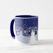 Snowy Christmas Night Mug マグカップ (正面左)