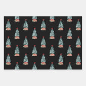 Snowy Christmas Tree ラッピングペーパーシート (正面2)