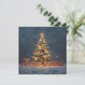 Snowy Christmas Tree with Warm Lights (スタンド正面)